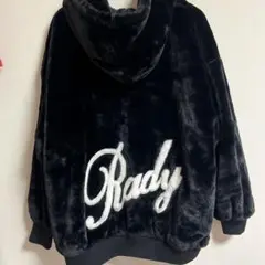 Rady ロゴ入りファーフーディー♡