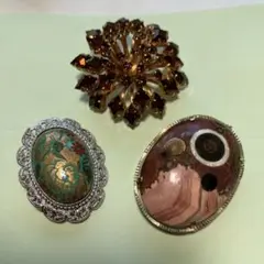 ブローチセット 3点 アンティークなイメージで