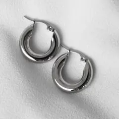 ★再入荷★ 新品　メタル ステンレス フープ ピアス