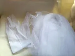 ウェディングベールと手袋セット