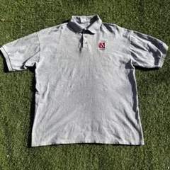 90's COTTON DELUXE ポロシャツ グレー XL y2k USA製