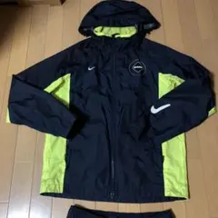 Nike ネイビー/イエロー ウィンドブレーカー　コラボレアルブリストルFCRB