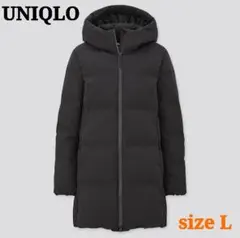 新品UNIQLO ユニクロ　黒ブラック シームレスダウンショートコートLサイズ UNIQLO - ユニクロ ダウンジャケット ジャンパー アウター