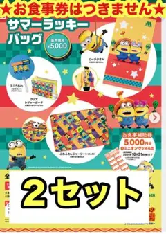 ラッキーバッグ モスバーガー×映画『怪盗グルーのミニオン超変身 グッズ5点セット