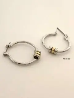 【3リングピアス 22mm】BTS JIMIN フープピアス a24