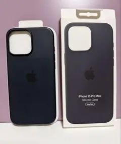 Apple iPhone 16promax 純正シリコンケース　ブラック