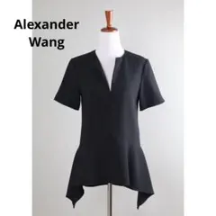 Alexander Wang アレキサンダーワン クレープ ペプラム トップス