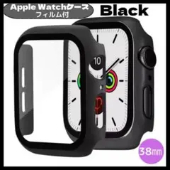 AppleWatch カバー アップルウォッチ ケース 38㎜ ブラック