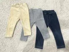 UNIQLOベビー ボトムス 3色セット 美品サイズ80 秋冬春
