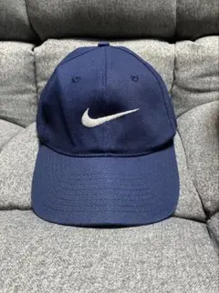 90s NIKE ナイキ　キャップ　CAP 帽子　ネイビー　スウォッシュ　ロゴ