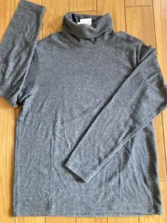 断捨離★【ヒートテック】タートルネック　チャコールグレー