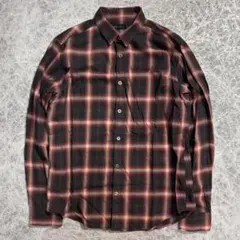 166【希少ワッペン付】Schott オンブレチェック 長袖シャツ M - メルカリ