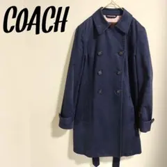 COACH ネイビー トレンチコート コーチのサムネイル