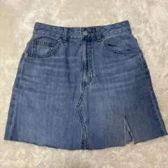 GU デニムミニスカート Sサイズのサムネイル