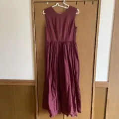 Spick&Span スモッキングギャザーワンピース ノースリーブ ピンク
