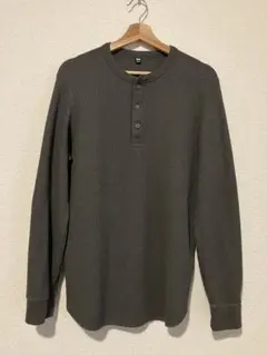 ヘンリーネック 長袖カットソー