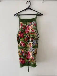 フラワーパターンエプロン