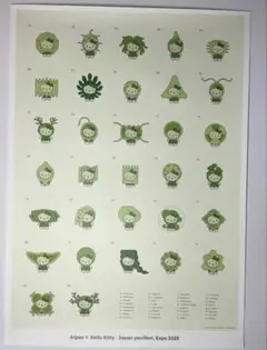 大阪万博 日本館限定 藻キティ ポスター サンリオ 未使用 未開封 A3