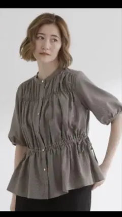 grove シャーリングブラウス新品