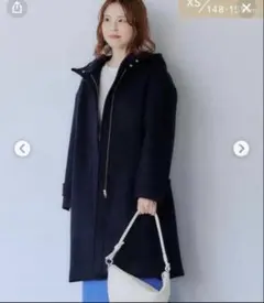 新品タグ付き　グリーンレーベルリラクシング フード付きコート　XS サイズ