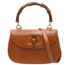 Q2263 グッチ バンブー レザー 2WAYバッグ ハンド・ショルダー