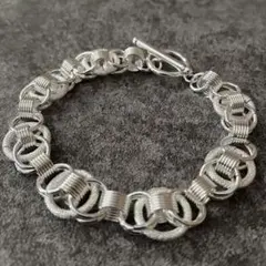 メキシカンジュエリー シルバー925 マルチチェーン ブレスレット