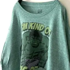 マーベル コミックス ハルク BIG DEAL Tシャツ XL グリーン緑 古着のサムネイル