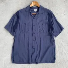 toyo enterprise レーヨン　ボーリングシャツ　ネイビーのサムネイル