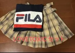 LOVETOXIC FILA フード付きパーカー　スカート　セット
