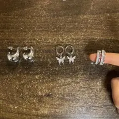 D*o様 シルバーピアス3個セット