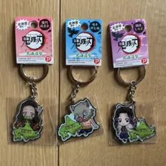 鬼滅の刃 キーホルダー 3種セット　北海道限定