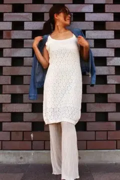 ワンピース キャミソール ニット 春 夏