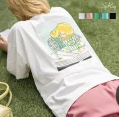 AS KNOW AS plus ポップコーン刺繍Tシャツ ホワイト 半袖Tシャツのサムネイル