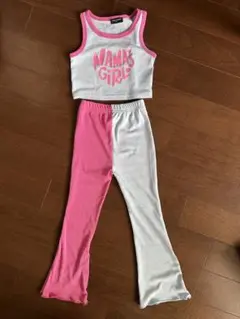 URBAN CHERRY タンクトップとフレアパンツセット 120