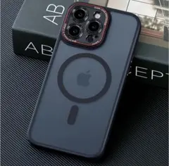 iPhone15ProMax用ケースマット感 Magsafe対応 米軍規格耐衝撃