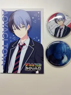 青柳冬弥 3個セット 缶バッチ 特典