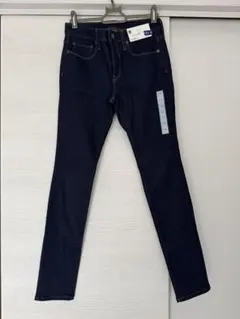 GU ダークブルー スキニージーンズ