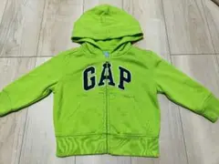 GAP Babygap パーカー 90 裏起毛 イエローグリーン 長袖 ベビー