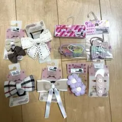 女の子　ヘアアクセサリーセット リボン　お花 ヘアゴム　ピン