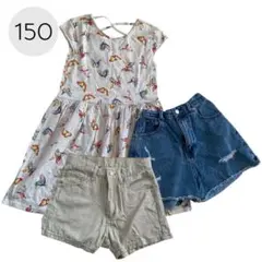 ギャップ バイラビット １５０cm 女の子 ワンピース ショートパンツ 春 夏