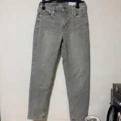 upper hights グレー スリムフィットデニム