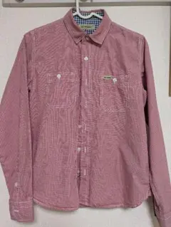 BEAMS BOY 長袖 ギンガムチェックシャツ レッドのサムネイル