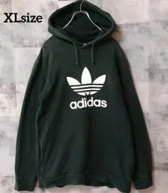 adidas アディダス XLsize トレフォイルロゴ プルオーバーパーカー