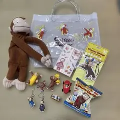 おさるのジョージ　まとめ　プールバック　ペンポーチ　マステ　フィギュア色々