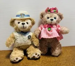 ディズニーシー　ダッフィー シェリーメイ　ぬいぐるみバッジ　キーホルダー