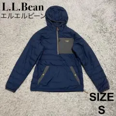 エルエルビーン　L.L.Bean アノラック　ハーフジップダウン　ネイビー　S
