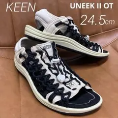 【極美品】KEEN ユニークII OT サンダル ブラック/バーチ 24.5cm
