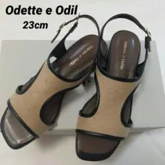 【訳あり】未使用《Odette e Odil》アーチライン サンダル ベージュ