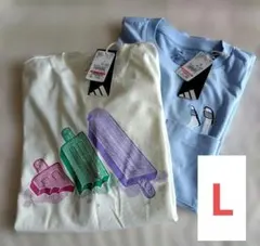 Lサイズ　adidas Tシャツ 2枚セット 新品　①のサムネイル