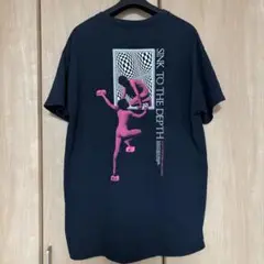 a.t.m SUCKS アート 両面プリント Tシャツ Lサイズ ブラック